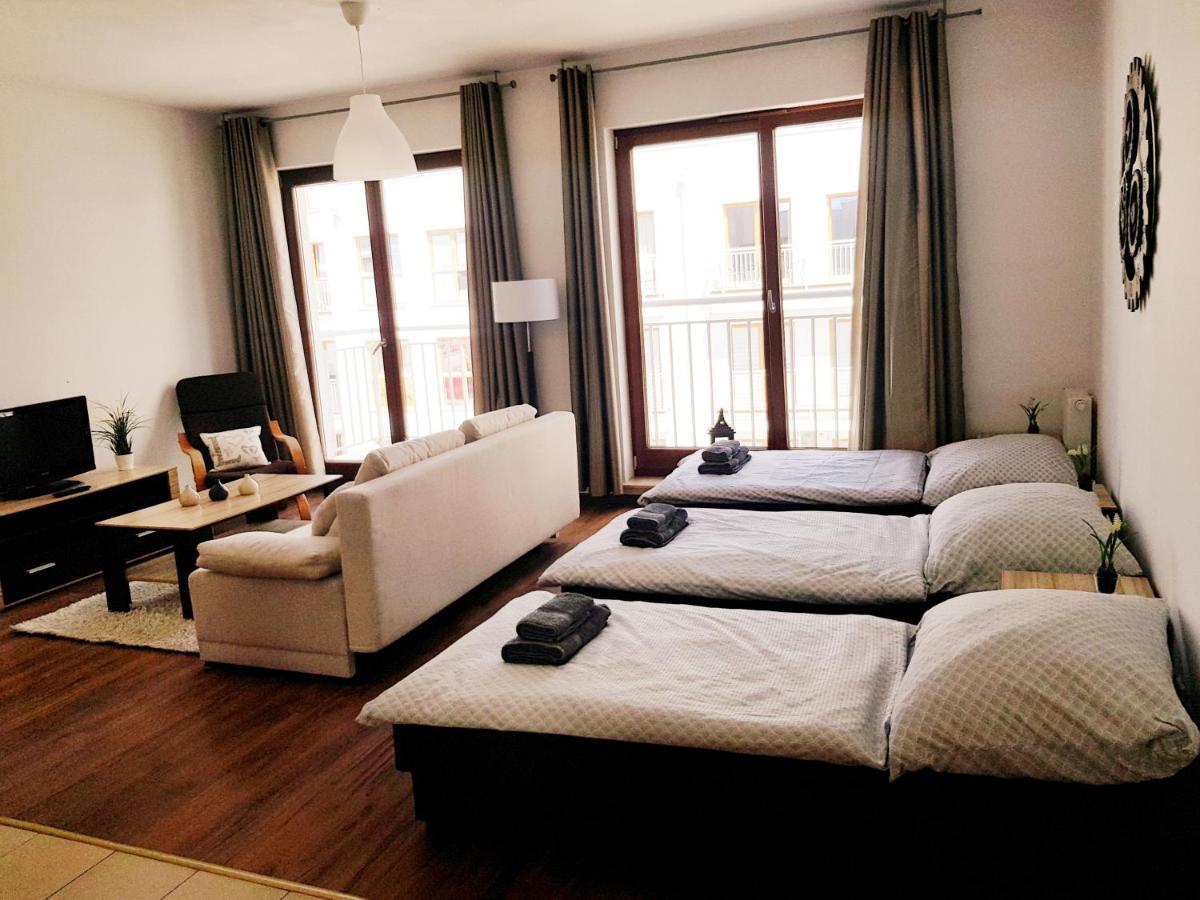 Apt With 6 Single Beds Свиноуйсьце Экстерьер фото